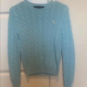 Aqua blue sweater